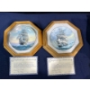 Image 1 : Set of Two Collectors Plates in Frames with original boxes and COA