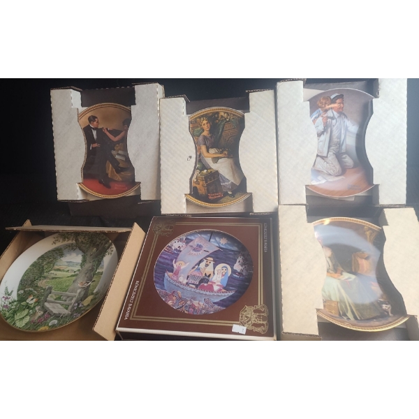 Collection of Plates Including: "Reminiscing in the Quiet"