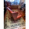 Image 2 : Luxury Genuine Leather Wingback Chair Only 30x30x41