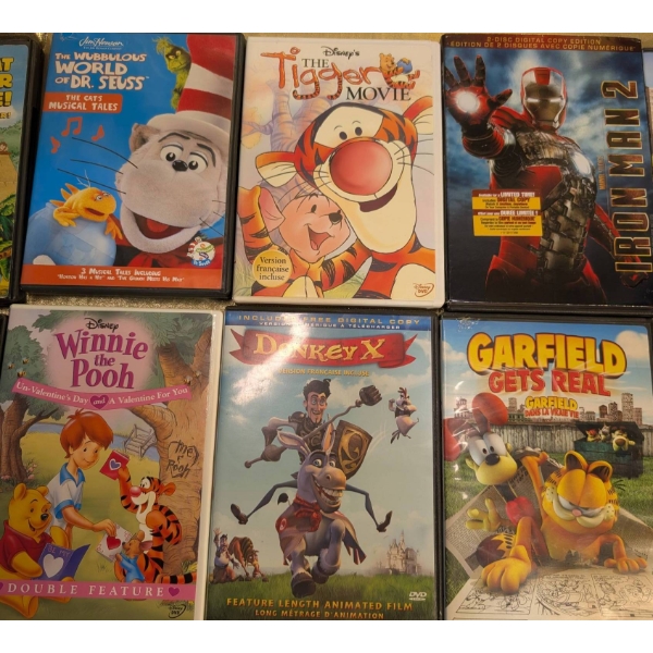 12 Assorted Kids DVDs in Original Cases