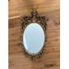 Image 1 : Ornate Oblong Gold Gilt Wall Mirror w/ Assorted Decorative Collectives 6T