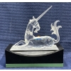 Image 1 : Swarovski Crystal Unicorn 5H with a Pedestal 2.5H and Original Boxes