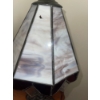 Image 3 : Vintage Book Case w/ Tiffany Style Lamp (Cracked) Tasseled Table Lamp Decor & More