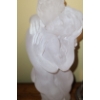 Image 3 :  Frosted Resin Embrace Statue 15 T, Crosa Quartz Clock 12 T, Angel Figurine 