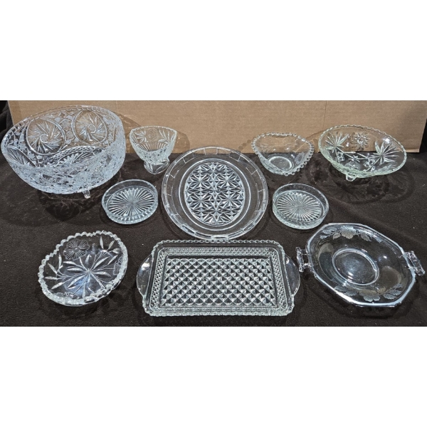 10 Piece Crystal Serving Ware Collection
