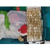Image 4 : Box and Bin of Assorted Holiday Home Decor