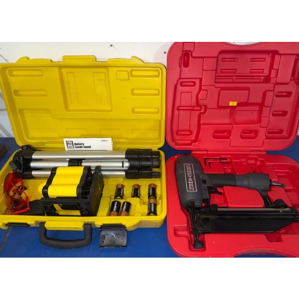 Craftsman 16 Gauge Nailer Mo.351713210 w/ Rotating Laser Level 