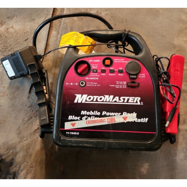 Motomaster Mobile Power Pack 11-1540-2 and Bonaire DD25CN 12 Volt Direct Drive Compressor 