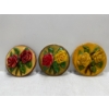 Chalk Flowers, Red and Yellow Roses
