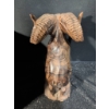 Image 9 : Carved Wood Ram Statue, Vintage Lithographed Toy Tank, and Decorative Storage Treasure Chest