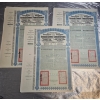 Image 1 : 3 Vintage 1913 Chinese Republic Lung-Tsing-U-Haï Railway Gold Bonds.