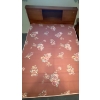 Image 3 : Mid Century Teak Double Bed Set - Includes Head Board Frame Mattress & Box Spring