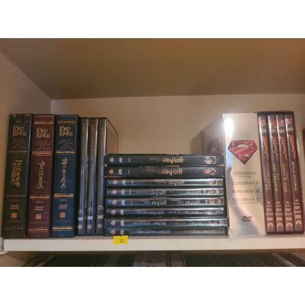 Assorted DVD Box Sets including Lord of the Rings 