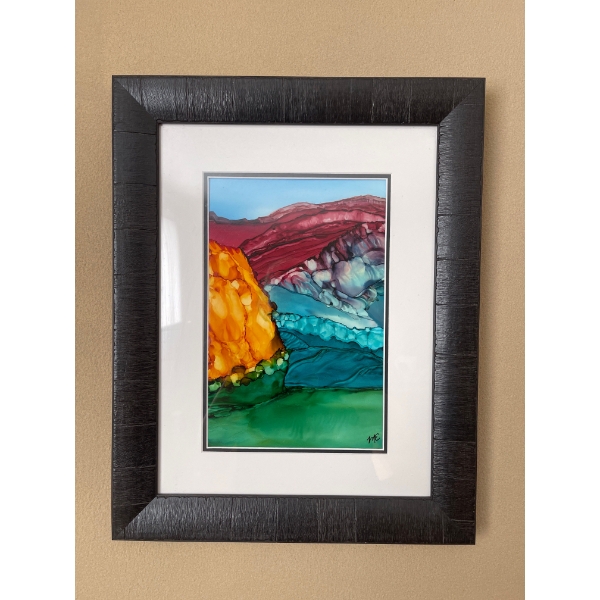 Contemporary Illusions Canvas Art Work  Framed By: "Me"