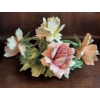 Image 1 : Made in Italy Porcelain Flower Centerpiece 8x6 inches