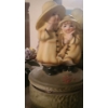 Image 2 : Decor in Cabinet: Music Box Raincoats 7 T, Crane 8 T, Figure in Orange Hat 9.5 and More!