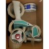 Image 2 : Storage Lot With White Boxes, Glass Jars, Chemicals, Tape Dispensers