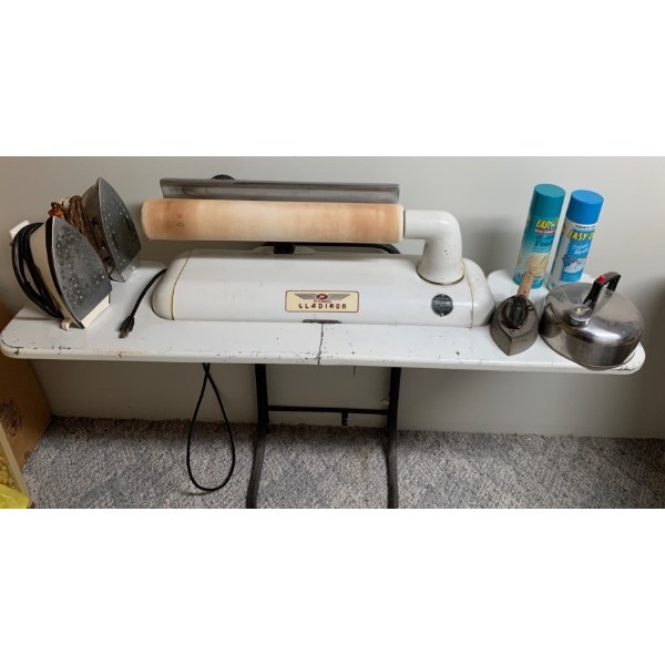 Antique Laundry Press Thor w/ Laundry Essentials