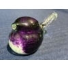 Image 2 : Glass Eye Studio Purple Glass Bird 2inch H