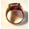 Image 2 : Stamped 10K Yellow Gold Monogramed Men's Ring 'M' 9.07g