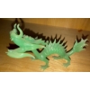 Image 3 : Vintage Green Lucite Faux Jade Miniature Dragon, Horse & More 3"tallest (One has Broken Leg)