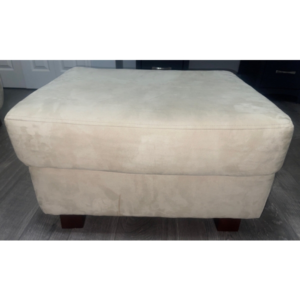 Modern Over Stuffed Microfiber Loveseat & Foot Rest 64x40x40