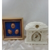 Image 1 : Partylite Nativity Candle Holder 10L & Ukrainian Easter Eggs in Shadow Box 