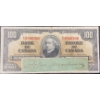 Image 1 : 1937 $100 Canadian Bill & Authenticated John A. Macdonald Signature 
