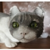 Image 3 : Two Sandicast Outdoor Cat Decor and One Ceramic Raccoon