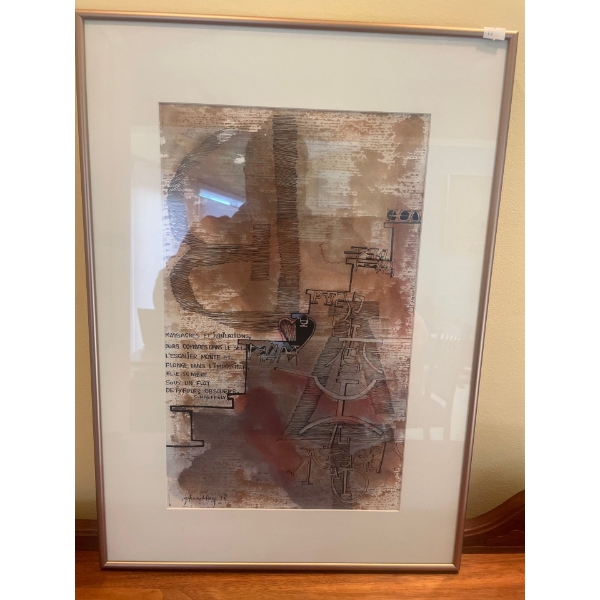 Gérard Tremblay, Untitled Monoprint 28 x 24