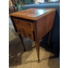 Image 5 : Wooden Drop-Leaf Side Table with Two Drawers