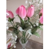 Image 5 : Floral Ceramic Cookie Jar With Artificial Floral Décor