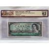 Image 1 : Graded Canadian 1954 Mod. Portrait $1 Choice UNC Prefix: *C/F