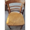 Image 2 : Trio of Chairs: Wooden Chair 15 W, 15 D, 30 T and Two Chairs w/ Upholstered Seats 19 W, 16 D, 31 T 