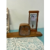 Image 1 : Vintage Kieninger mantel clock form the 1960s, high-gloss wooden case and a 3 bar chime. AS well as 