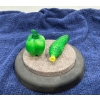 Image 2 : Pepper and Cucumber Snuff Bottles with a Spoon 2.25H