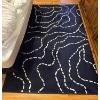 Image 5 : Abstract Art Piece (M) 42.5x17 w/ Navy Rug 'Ferle'  (78x52) 