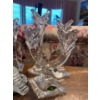 Image 3 : crystal candleholders and a Nova Scotia Crystal clock