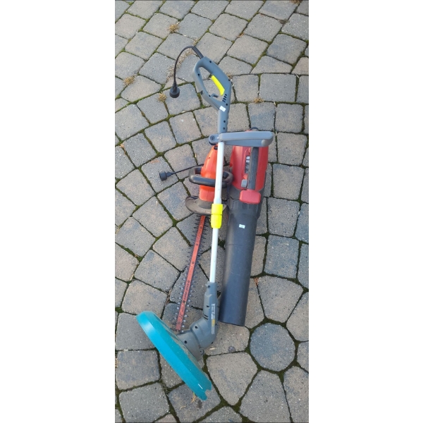 B&D Hedge Trimmer HT2200, Yardworks 60-2365-6 Trimmer, Toro Powerjet F700 Leaf Blower 
