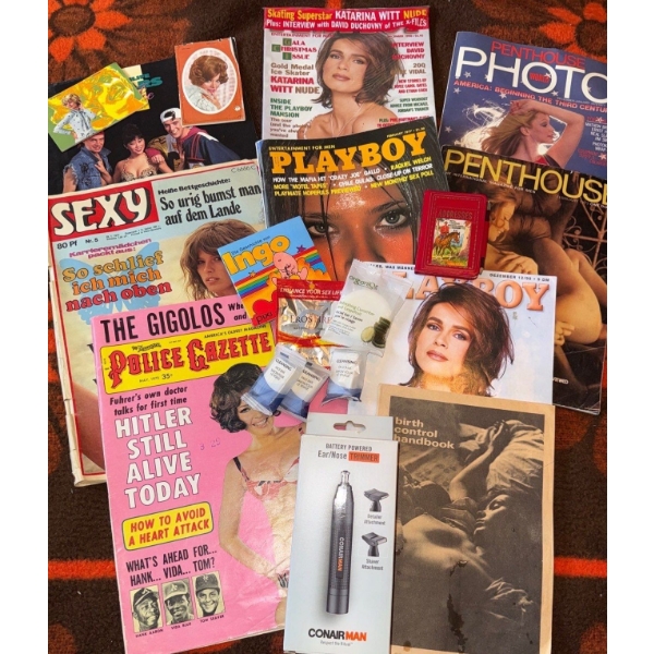 Vintage Nudey Magazines & More- Penthouse PLAYBOY Sexy The Police Gazette & More