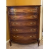 Mid Century 5 Drawer Dresser Brass Pulls 37W x 20D x 47T
