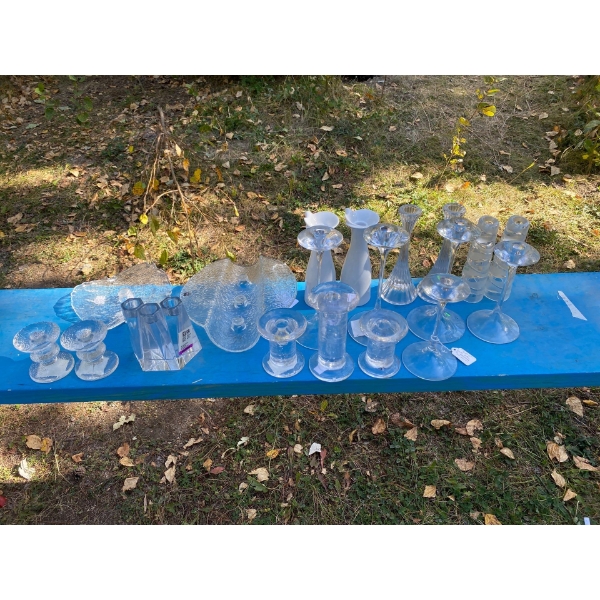 Glass Candle Holders