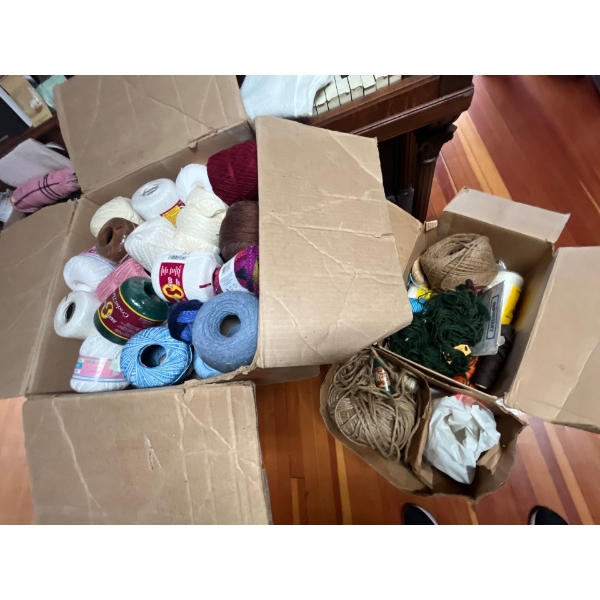 large selection of thread for macramé several new unopened spools