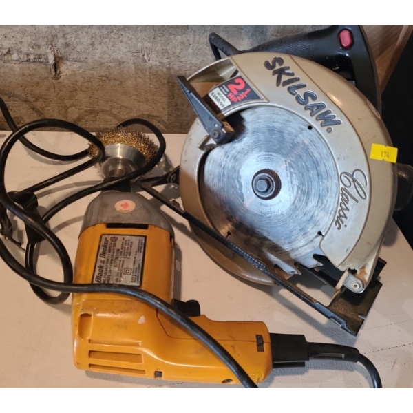 B&D Model 7190-04 Reversing Drill, Skil Circular Saw Model 5250:05