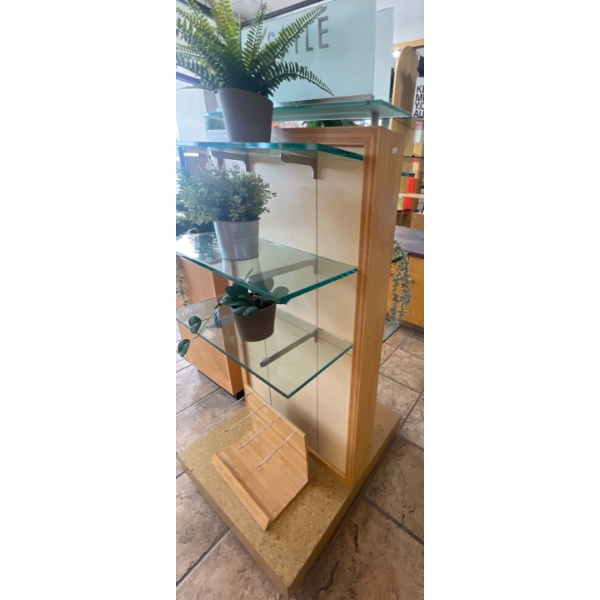 Display Shelf 21x29x64 w/ Decorative Faux Plants & More