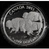 Image 1 : 2013 $100 Bison Stampede - 99.9% Fine Silver Coin - #1