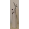 Image 3 : LLADRO Porcelain Sister Nun Holding Floral Bouquet 10.5