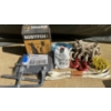 Image 1 : Stanley Bostitch Coil Roofing Nailer, Tarps, Lifting Straps Lot