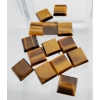 Image 1 : Tigereye (21.8 ct, 8 mm Square Buff Top)