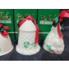 Image 3 : Four Belleek Fine Parian China Collectible Christmas Bells with Boxes